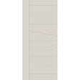 Fiberglass entry door, contemporary 29, 42" x 96", white satin smooth finish