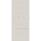 Fiberglass entry door, contemporary 29, 42" x 96", white satin smooth finish