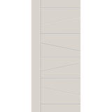 Fiberglass entry door, contemporary 29, 42" x 96", white satin smooth finish