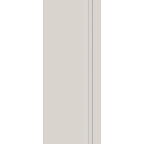 Fiberglass entry door, contemporary 30, 32" x 80", white satin smooth finish