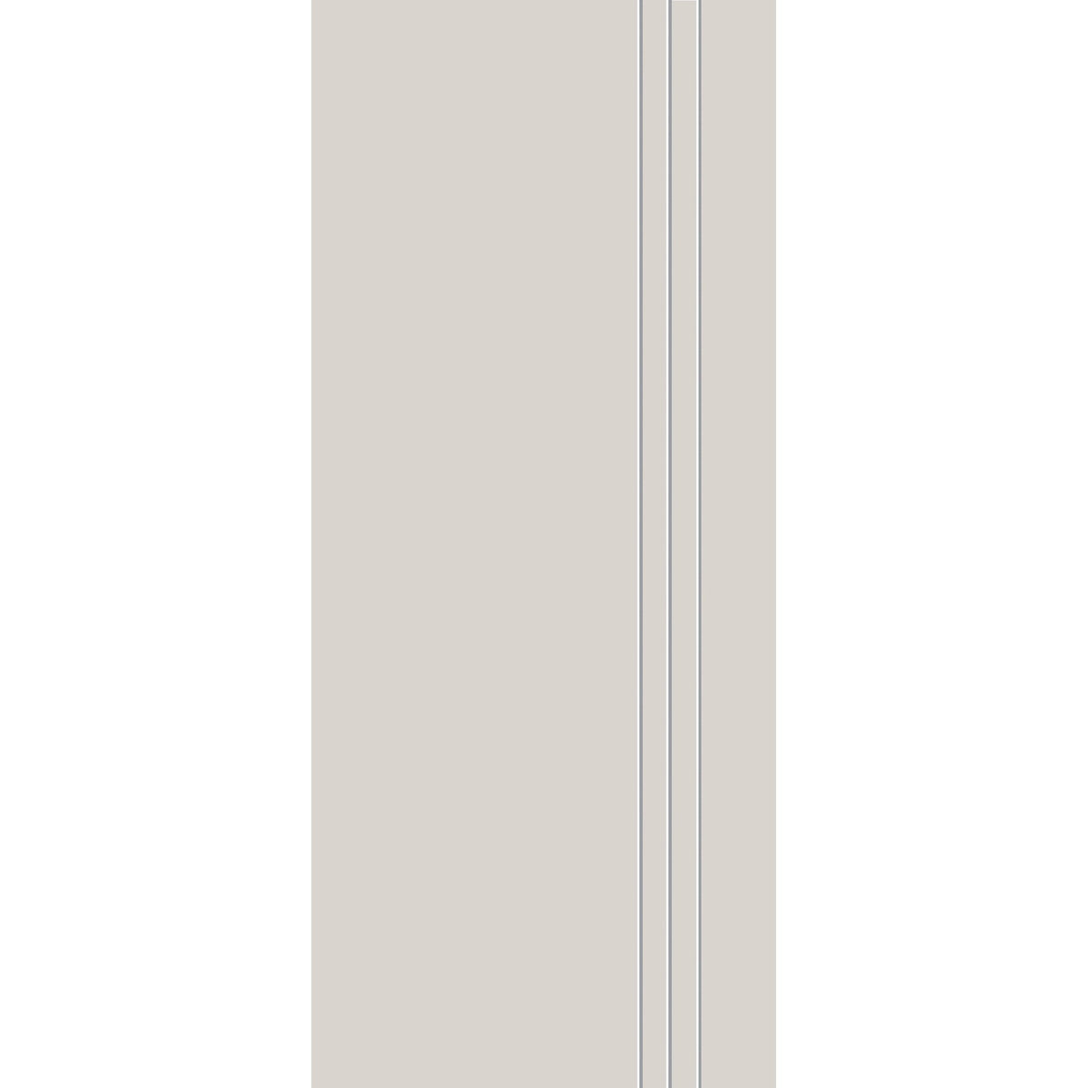Fiberglass entry door, contemporary 30, 34" x 80", white satin smooth finish