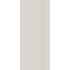 Fiberglass entry door, contemporary 30, 34" x 80", white satin smooth finish