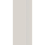 Fiberglass entry door, contemporary 30, 34" x 80", white satin smooth finish