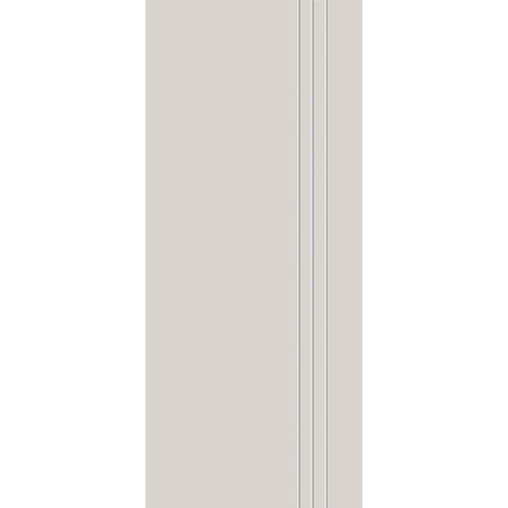 Fiberglass entry door, contemporary 30, 34" x 80", white satin smooth finish