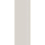 Fiberglass entry door, contemporary 30, 34" x 96", white satin smooth finish