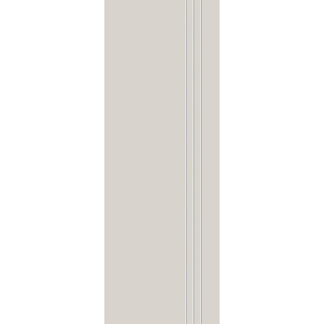 Fiberglass entry door, contemporary 30, 34" x 96", white satin smooth finish