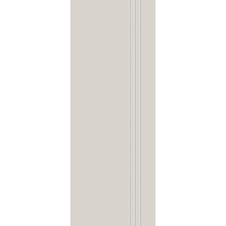 Fiberglass entry door, contemporary 30, 36" x 96", white satin smooth finish
