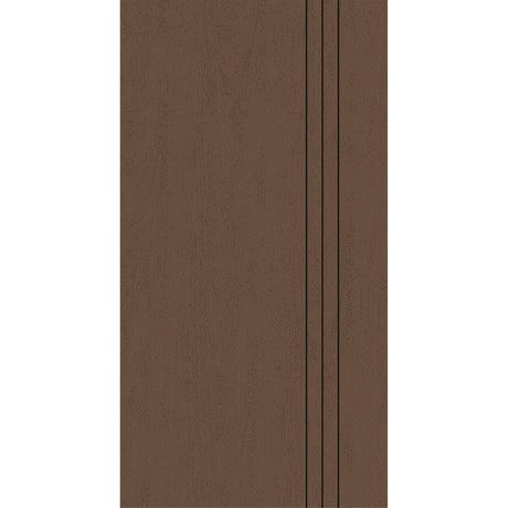 Fiberglass entry door, contemporary 30, 42" x 80", fine woodgrain finish