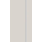 Fiberglass entry door, contemporary 30, 42" x 80", white satin smooth finish