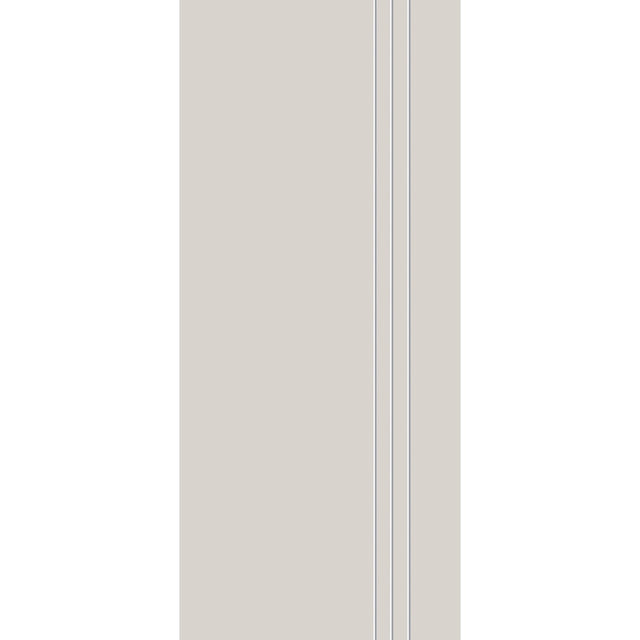 Fiberglass entry door, contemporary 30, 42" x 96", white satin smooth finish
