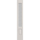 Vapor flush glazed fiberglass sidelite panel, 3/4 lite, 12" x 80", white satin smooth finish