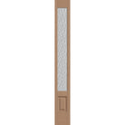 Vapor flush glazed fiberglass sidelite panel, 3/4 lite, 12" x 96", tan woodgrain finish