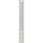 Micro-Granite flush glazed fiberglass sidelite panel, 3/4 lite, 12" x 96", white satin smooth finish