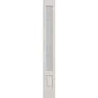 Vapor flush glazed fiberglass sidelite panel, 3/4 lite, 12" x 96", white satin smooth finish