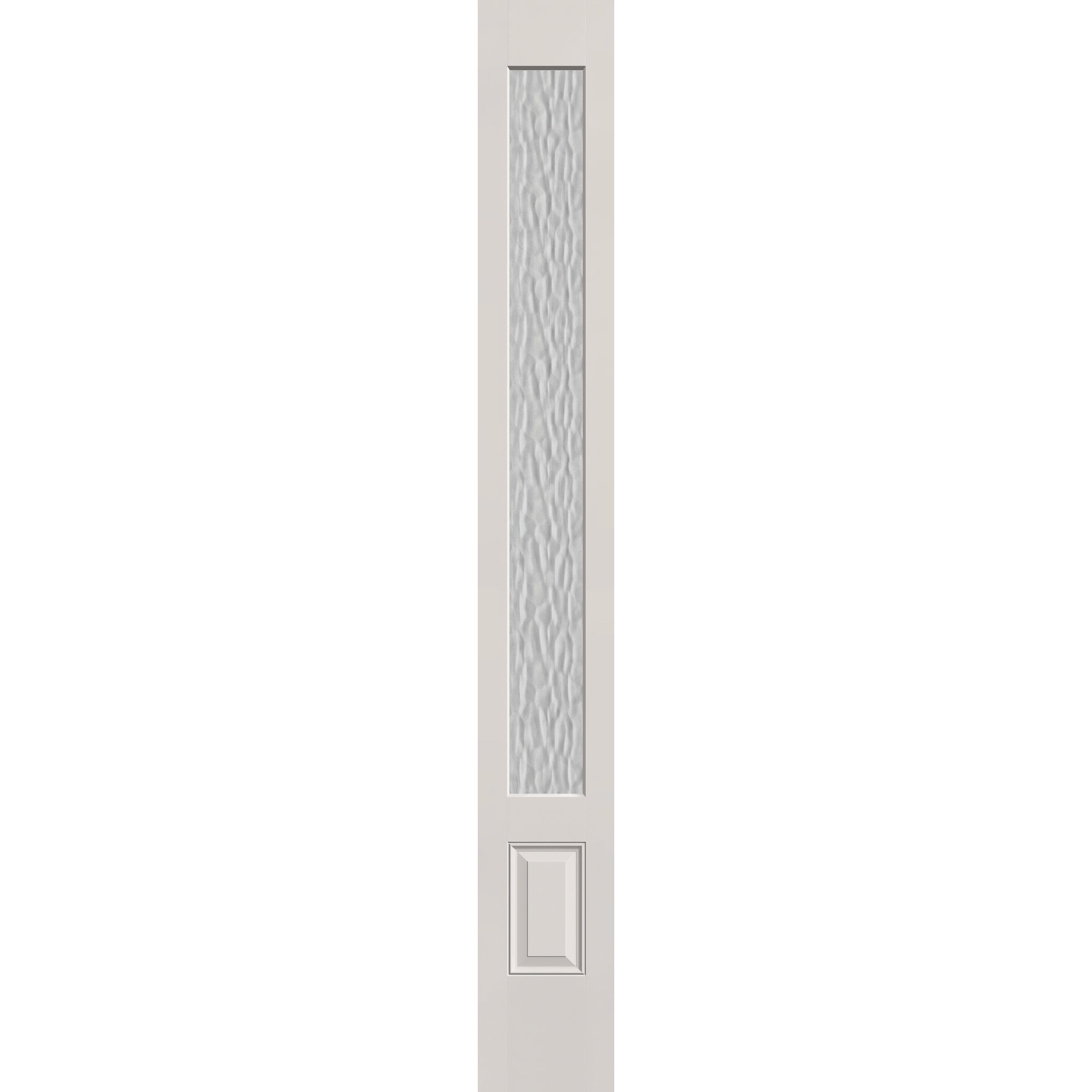 Vapor flush glazed fiberglass sidelite panel, 3/4 lite, 12" x 96", white satin smooth finish
