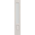 Frost flush glazed fiberglass sidelite panel, 3/4 lite, 14" x 80", white satin smooth finish