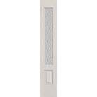 Vapor flush glazed fiberglass sidelite panel, 3/4 lite, 14" x 80", white satin smooth finish