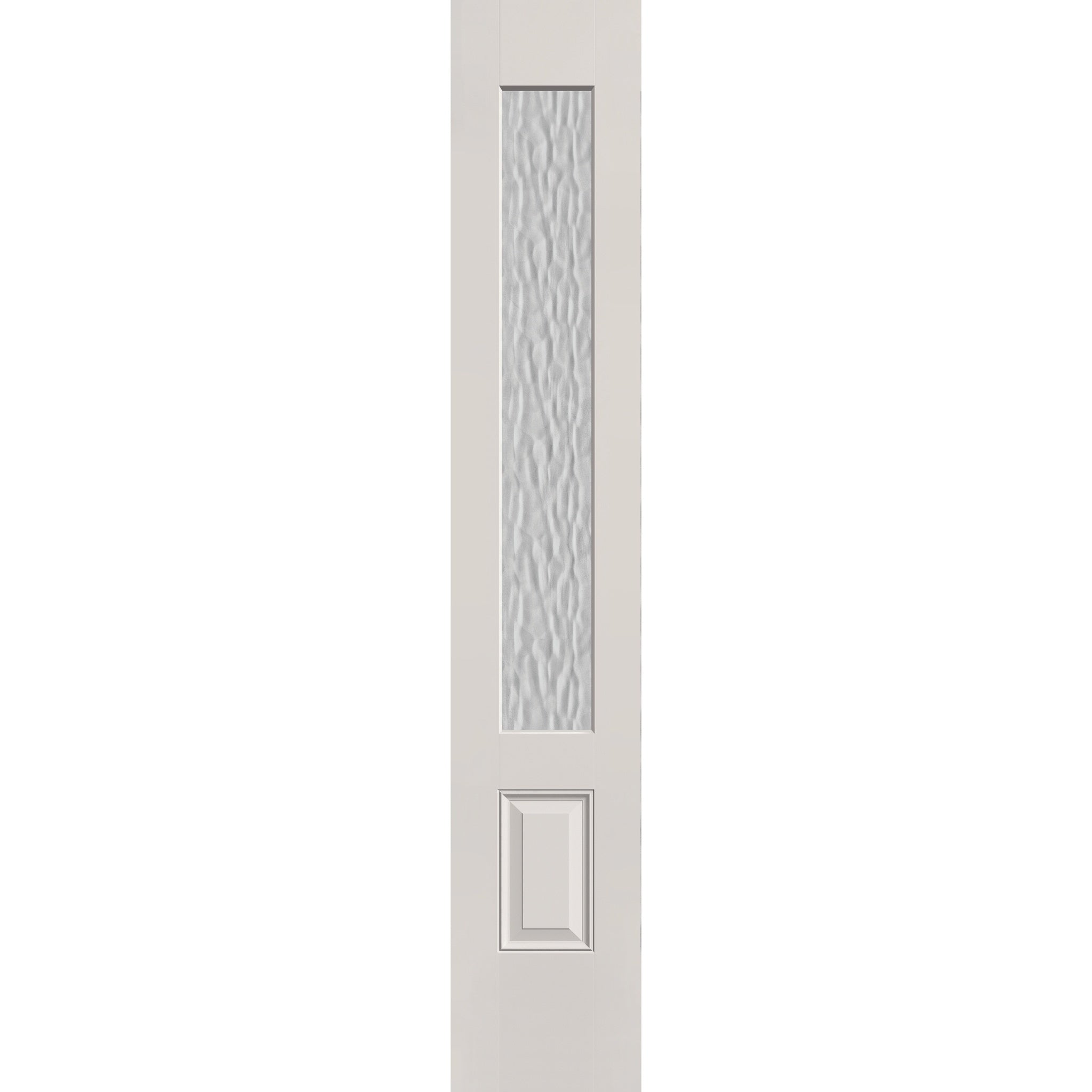 Vapor flush glazed fiberglass sidelite panel, 3/4 lite, 14" x 80", white satin smooth finish