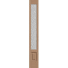Vapor flush glazed fiberglass sidelite panel, 3/4 lite, 14" x 96", tan woodgrain finish