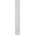 Frost flush glazed fiberglass sidelite panel, 3/4 lite, 14" x 96", white satin smooth finish