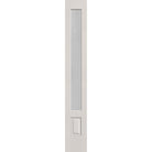 Micro-Granite flush glazed fiberglass sidelite panel, 3/4 lite, 14" x 96", white satin smooth finish