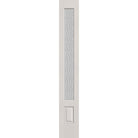Vapor flush glazed fiberglass sidelite panel, 3/4 lite, 14" x 96", white satin smooth finish