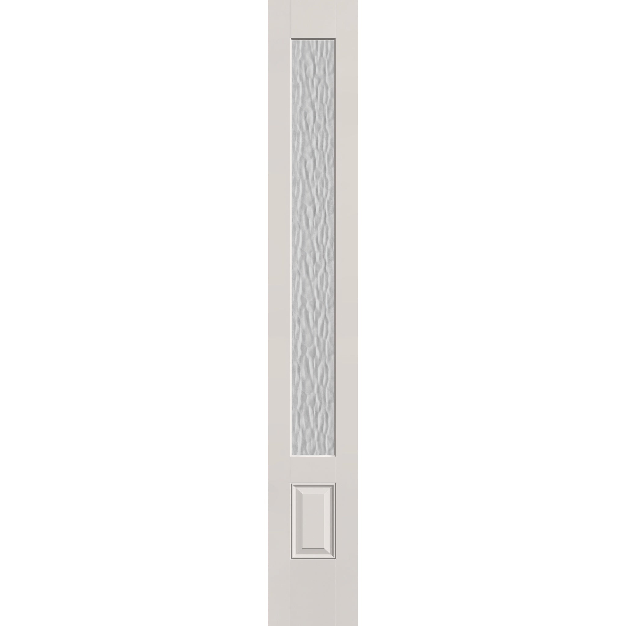 Vapor flush glazed fiberglass sidelite panel, 3/4 lite, 14" x 96", white satin smooth finish