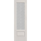 Vapor flush glazed fiberglass entry door, 3/4 lite, 30" x 96", white satin smooth finish