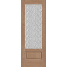 Vapor flush glazed fiberglass entry door, 3/4 lite, 36" x 96", white satin smooth finish