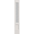 Vapor flush glazed fiberglass sidelite panel, 3/4 lite shaker, 12" x 80", white satin smooth finish