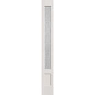 Rain flush glazed fiberglass sidelite panel, 3/4 lite shaker, 12" x 96", white satin smooth finish