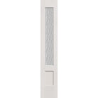Vapor flush glazed fiberglass sidelite panel, 3/4 lite shaker, 14" x 80", white satin smooth finish