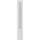 Micro-Granite flush glazed fiberglass sidelite panel, 3/4 lite shaker, 14" x 96", white satin smooth finish