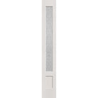 Rain flush glazed fiberglass sidelite panel, 3/4 lite shaker, 14" x 96", white satin smooth finish