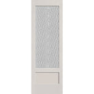 Vapor flush glazed fiberglass entry door, 3/4 lite shaker, 32" x 96", white satin smooth finish