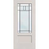 Berkley Flush Glazed Fiberglass Entry Door - 3/4 Lite Shaker (36" x 80")