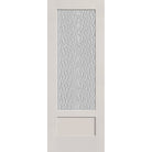 Vapor flush glazed fiberglass entry door, 3/4 lite shaker, 36" x 96", white satin smooth finish