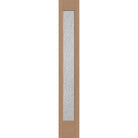 Rain flush glazed fiberglass sidelite panel, full lite, 12" x 80", tan woodgrain finish