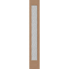 Vapor flush glazed fiberglass sidelite panel, full lite, 12" x 80", tan woodgrain finish