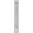 Austin flush glazed fiberglass sidelite panel, full lite, 12" x 80", white satin smooth finish, Satin Nickel caming