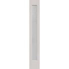 Micro-Granite flush glazed fiberglass sidelite panel, full lite, 12" x 80", white satin smooth finish
