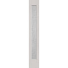 Rain flush glazed fiberglass sidelite panel, full lite, 12" x 80", white satin smooth finish