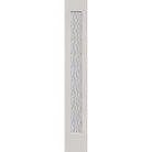 Vapor flush glazed fiberglass sidelite panel, full lite, 12" x 80", white satin smooth finish