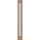 Micro-Granite flush glazed hurricane-rated fiberglass sidelite panel, full lite, 12" x 96", tan woodgrain finish