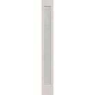Micro-Granite flush glazed hurricane-rated fiberglass sidelite panel, full lite, 12" x 96", white satin smooth finish