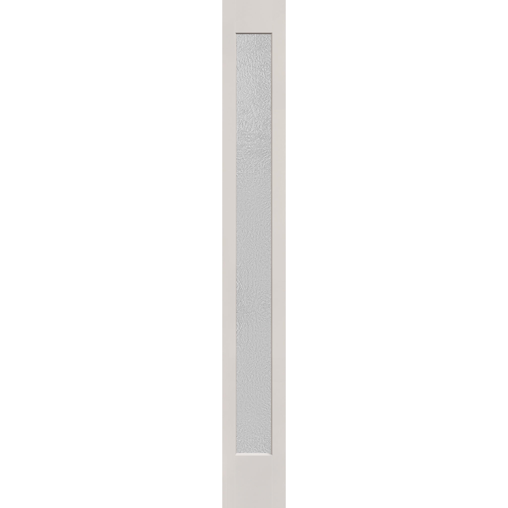 Micro-Granite flush glazed hurricane-rated fiberglass sidelite panel, full lite, 12" x 96", white satin smooth finish