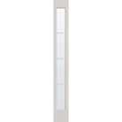 Clear flush glazed fiberglass sidelite panel, full lite, 12" x 96", white satin smooth finish