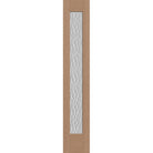 Vapor flush glazed fiberglass sidelite panel, full lite, 14" x 80", tan woodgrain finish