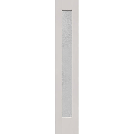 Micro-Granite flush glazed hurricane-rated fiberglass sidelite panel, full lite, 14" x 80", white satin smooth finish