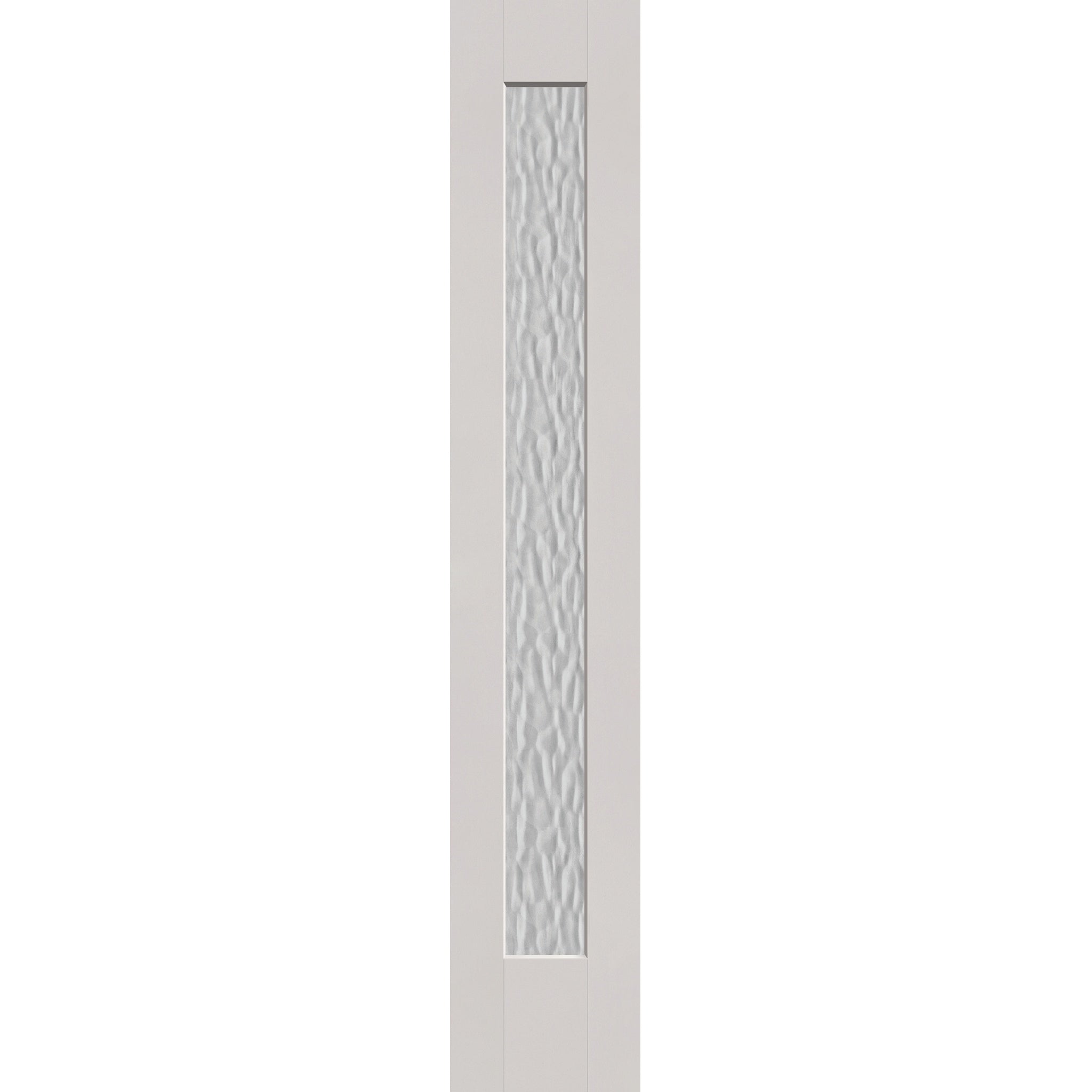Vapor flush glazed fiberglass sidelite panel, full lite, 14" x 80", white satin smooth finish